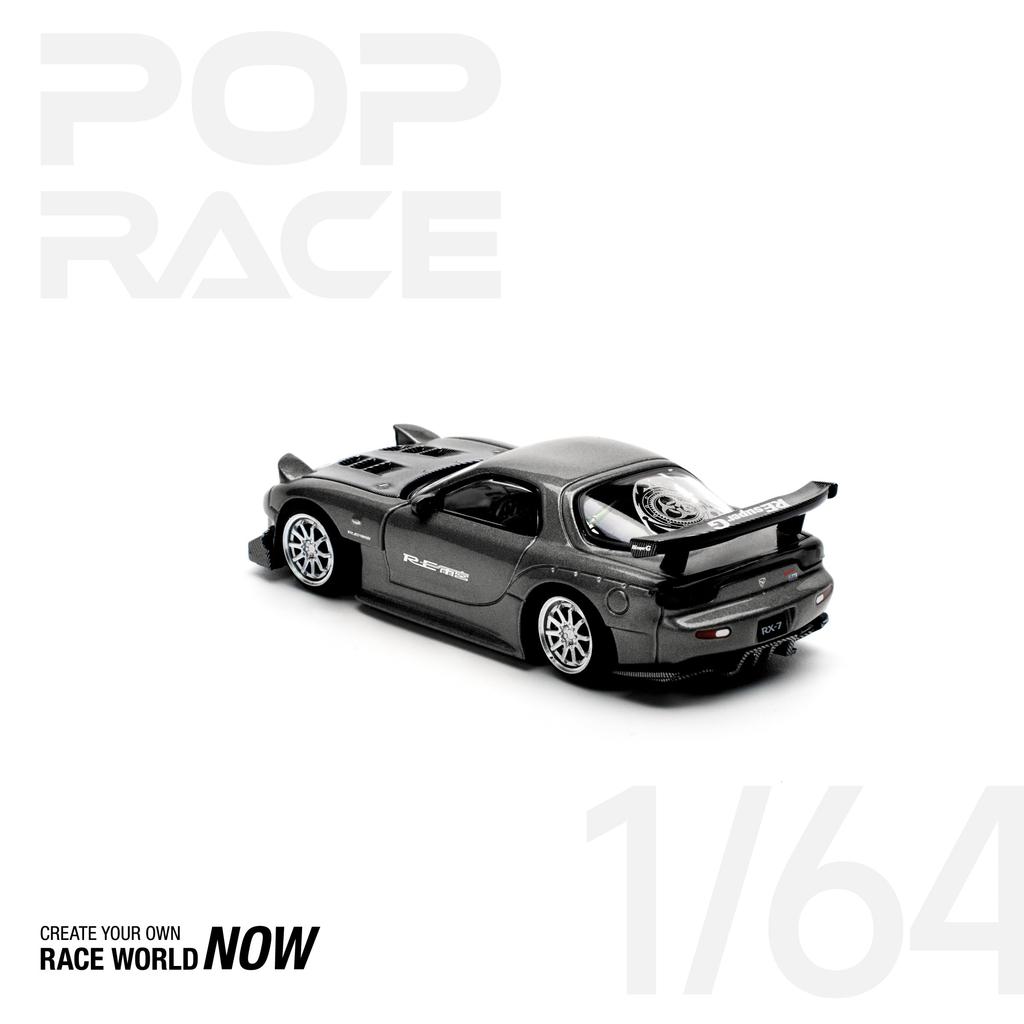 POP RACE Mazda RX7 Gunmetal Finished Model PR640255 1/64 ReAmemiya