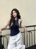 Women Sling Tees Casual Vest Design Fashion Sexy Lady Tops Girls Y2K Tops T-shirts Sleeveless
