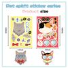 8 Cartoon Cat Avatar Face Change Stickers Waterproof Diary Hand Account Stickers Gu Card Stickers DIY Decoration Stickers
