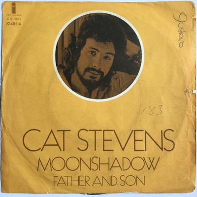 7inch Record CAT STEVENS  Moonshadow  Father And Son 10485 Island Records 1971 Spain Rock Used