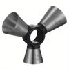 304 Stainless Steel Three-head Measuring Cups Ounce Cup Wine Dispenser with Capacity Bar Mixer Kitchen Gadgets