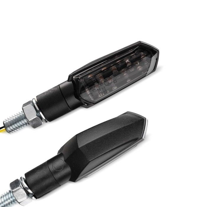 Clignotants moto LED Lumitecs TX10 2 pièces teinté noir