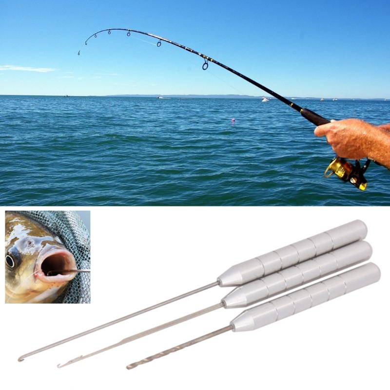 3 in1 Carp Fishing Rigging Baits Needle Baiting Rig Tool Fish Drill Easy to Use