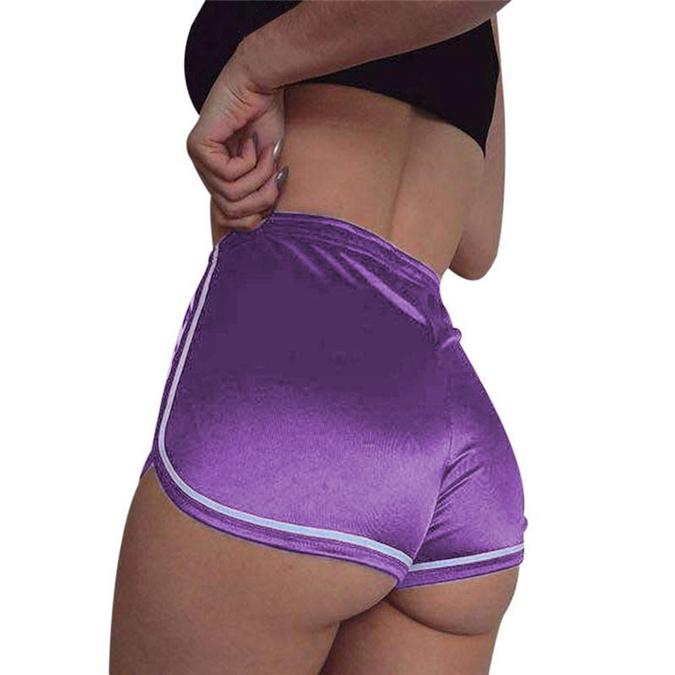Women Fashion Pleated Elastic High Waist Sexy Shorts