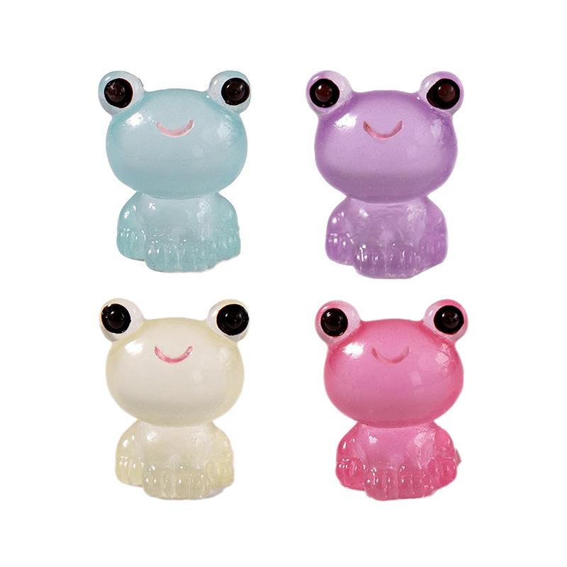 5 Τεμ Μίνι Ρητίνη Φωτεινό Βάτραχος Μικρο Τοπίο Στολίδια Ταμπλό Αυτοκινήτου Διακόσμηση Σπιτιού