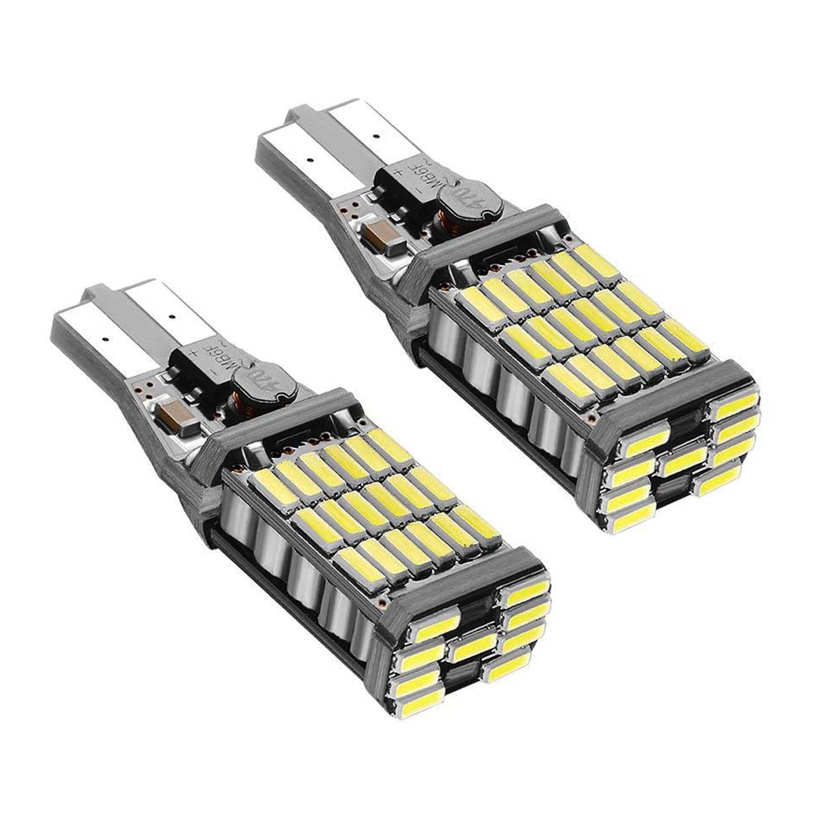 

Светодиодная лампа заднего хода Autart T16/T15 W16W, Взрывной свет, 1000 Лм Высокая яркость, Неполярная, Встроенная T16 4014 45SMD (2PCS) белый