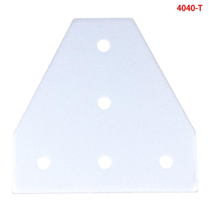 1Pcs T/L Type 5 Hole Joint Board Plate Corner Angle Bracket Connection Joint Strip For 2020 3030 4040 Aluminum Profile