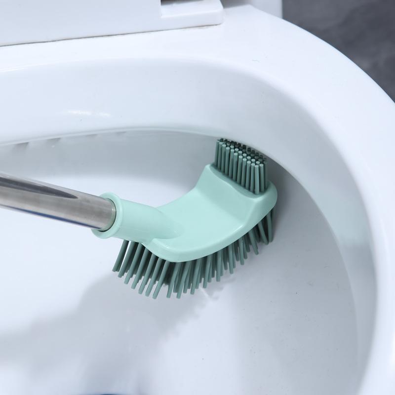 Soft Rubber Toilet Brush: A Household Toilet Cleaning Tool with No Blind Spots. Brush for Bathroom Cleaning