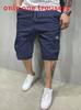 Casual Mens Cargo Shorts With Polyester Fabric For Summer Youth Fashion