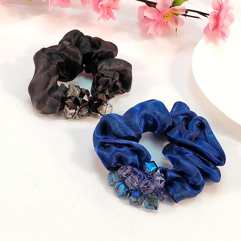 Eugen Yarn Large Intestine Hair Band, Actress Premium Sense Hair Rope, Disc Hair, Ball Head Jewelry, Head Flower Headdress.