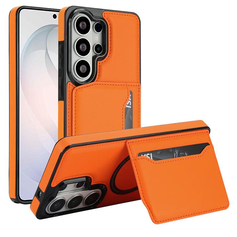 For Samsung Galaxy S26Ultra S22 S24 S23 S25 Plus FE A16 A17 A26 A36 A56 A57 Multifunctional Card Slot Holder Magnetic Phone Case