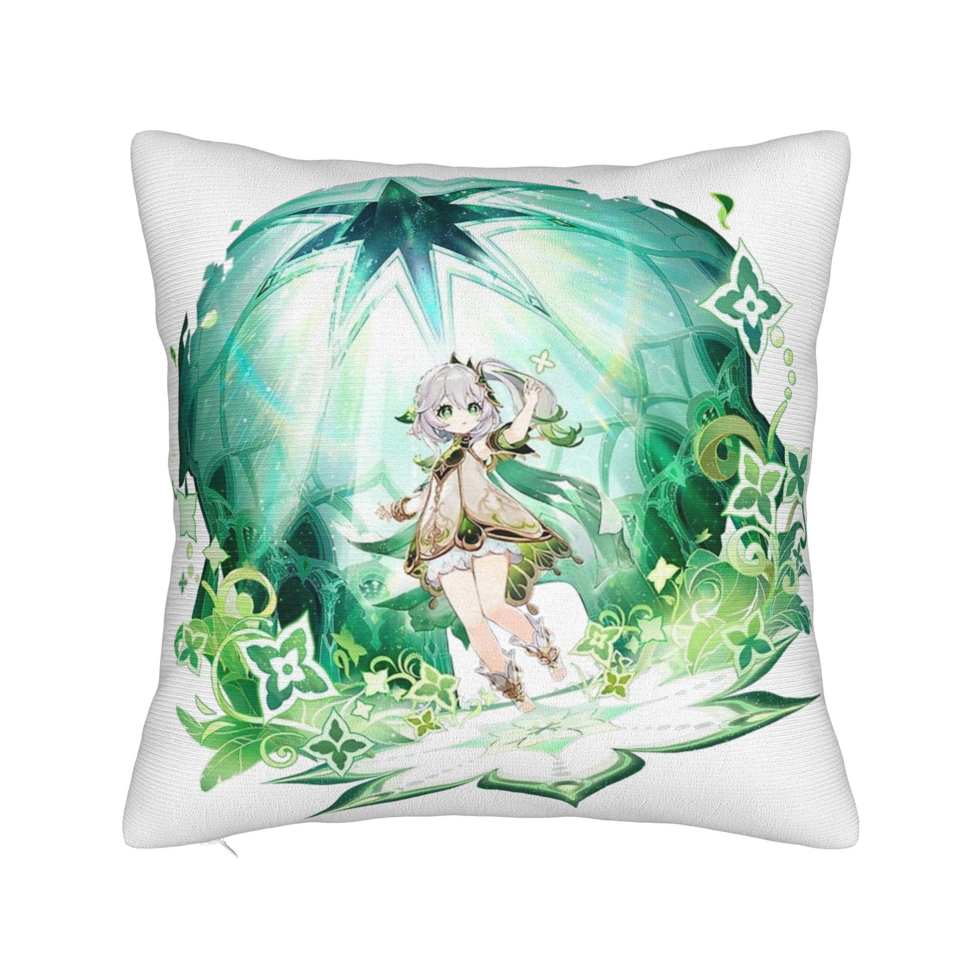 

Genshin Impact Collei Wish Gacha Pillowcase Printing Polyester Cushion Cover Decorative Splash Art Throw Pillow Case Cover Home 30cm x 30cm