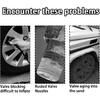 4PCS Metal Car Tire Valve Stem Caps, Wheel Valve Covers, Auto Dustproof Tire