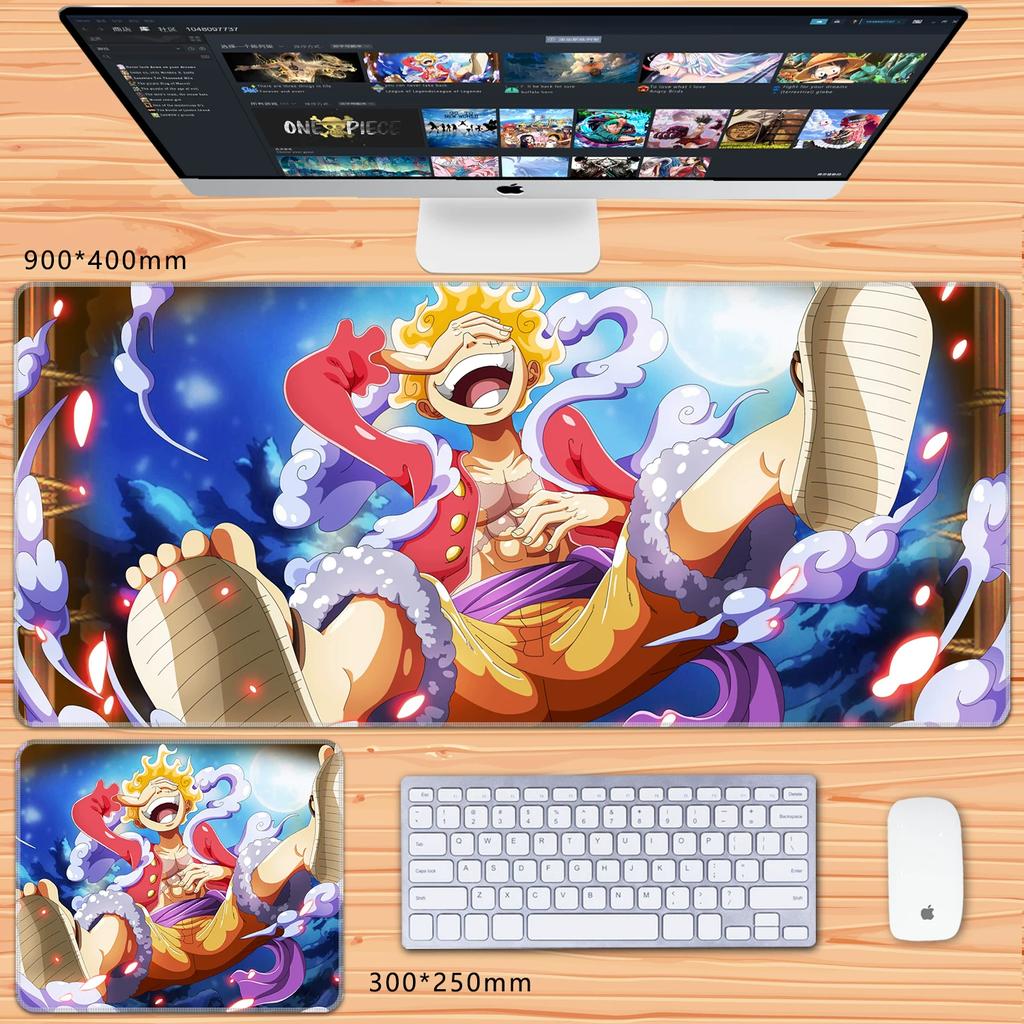 Oversized Chłopcy Anime Roronoa Zoro Dwuwymiarowy Duży Rozmiar Podkładka pod Klawiaturę do Gier Biurowa Podkładka pod Mysz Wysoka Rozdzielczość Anime ONE PIECE Skórzana Podkładka pod Mysz