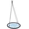 Huśtawka wisząca 100 cm Ogród Podwórko Zewnętrzna Wewnętrzna Huśtawka z Siatki z Akcesoriami