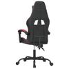 Gaming Chair Swivel Black and Burgundy Artificial Leather