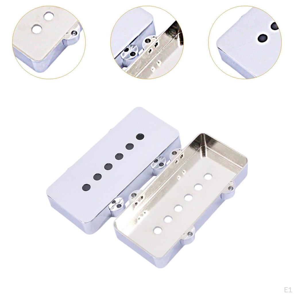 2 stk. Gitar Pickup-deksel 50mm/52mm Polavstand for Jazzmaster-gitarer DIY Elektrisk