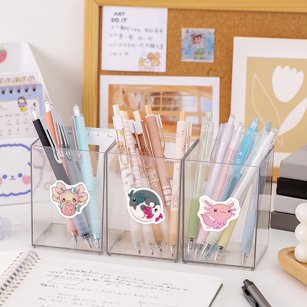 500/roll Cartoon Newt Roll Sticker Cute Animal Children DIY Skateboard Suitcase Roll Sticker