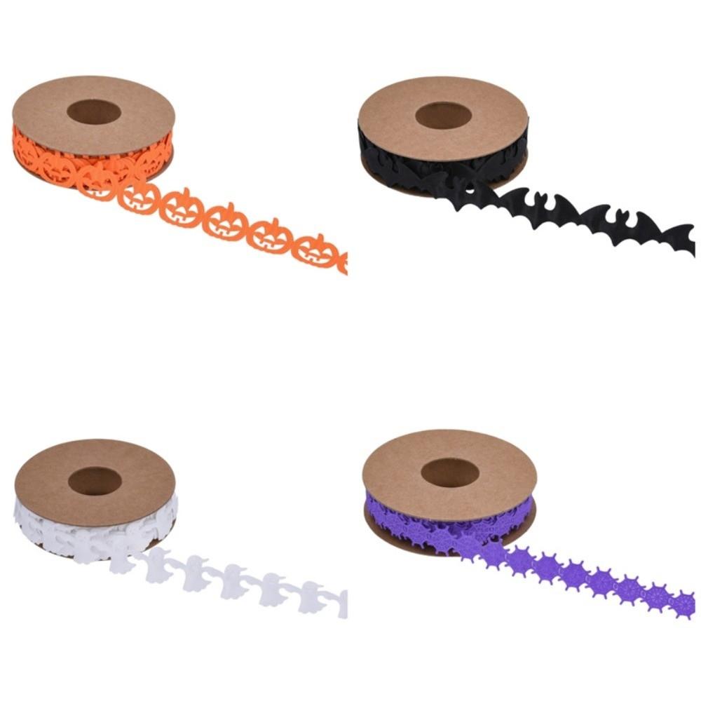 Pumpkin Halloween Decorative Ribbon Bat DIY Ribbon Strips  Party Decor