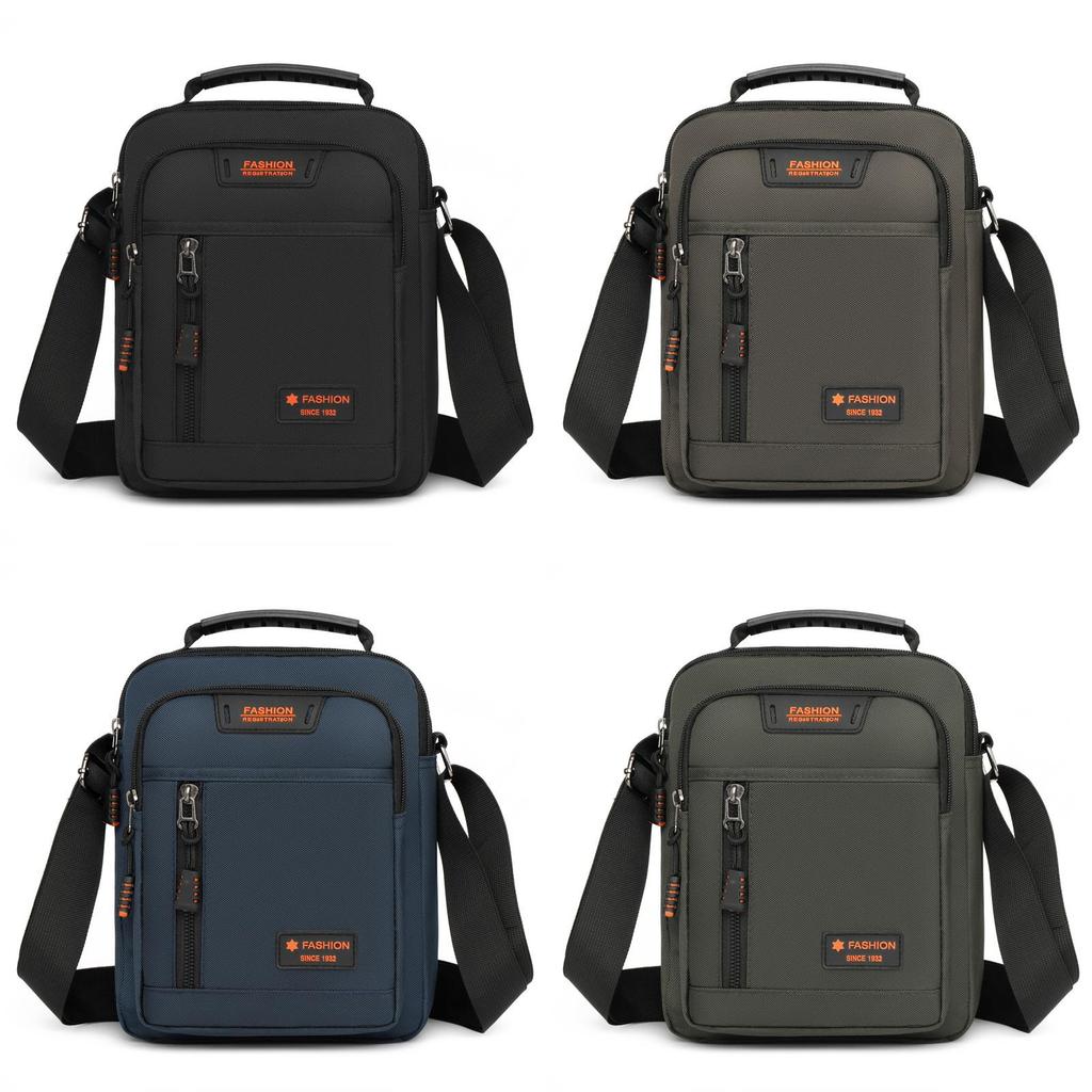 Oxford Canvas Mens Business Casual Shoulder Bag With Stitching For Daily Commuting