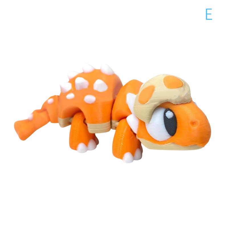 3D Printed Cute Dinosaur Baby Eggshell Figure Animal Toy Home Decoration Joints Movable Realistic Eyes Desktop Decor