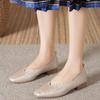 Płaskie damskie buty wiosenno-letnie nowe retro buty pojedyncze niski obcas artystyczne kwadratowy nosek proste wygodne buty codzienne