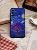Starry Night Whimsical Landscape Phone Case For Samsung S26,S25,S24,S23,S22,S21,S20,Ultra,Plus,FE Black Soft Cover