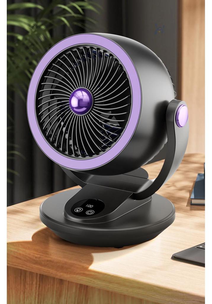 High-Power Desktop Air Circulation Fan - Quiet, Small, and Ideal for Student Dorms or Offices