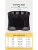 Four Seasons Black Mesh Lumbar Support Belt with Steel Plate for Disc Protrusion.