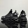 Hot Selling Men's Lightweight Comfortable Mesh Breathable Tennis Sneakers Men Black Casual Shoes Thick Sole Mens Running Shoes