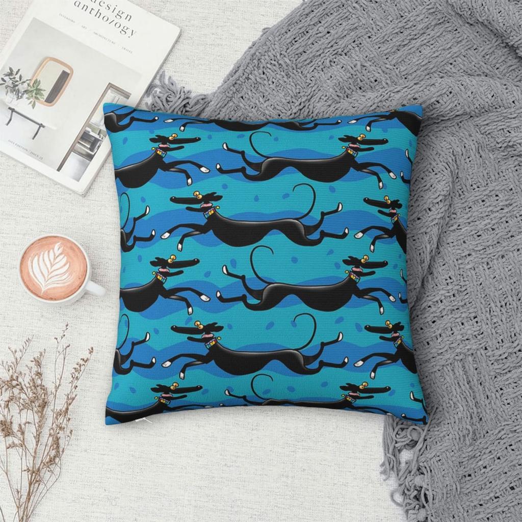 Greyhound Semaphore Whippet Sighthound Dog Square Pillowcase Pillow Cover Cushion Throw Pillow for Home Bedroom Car