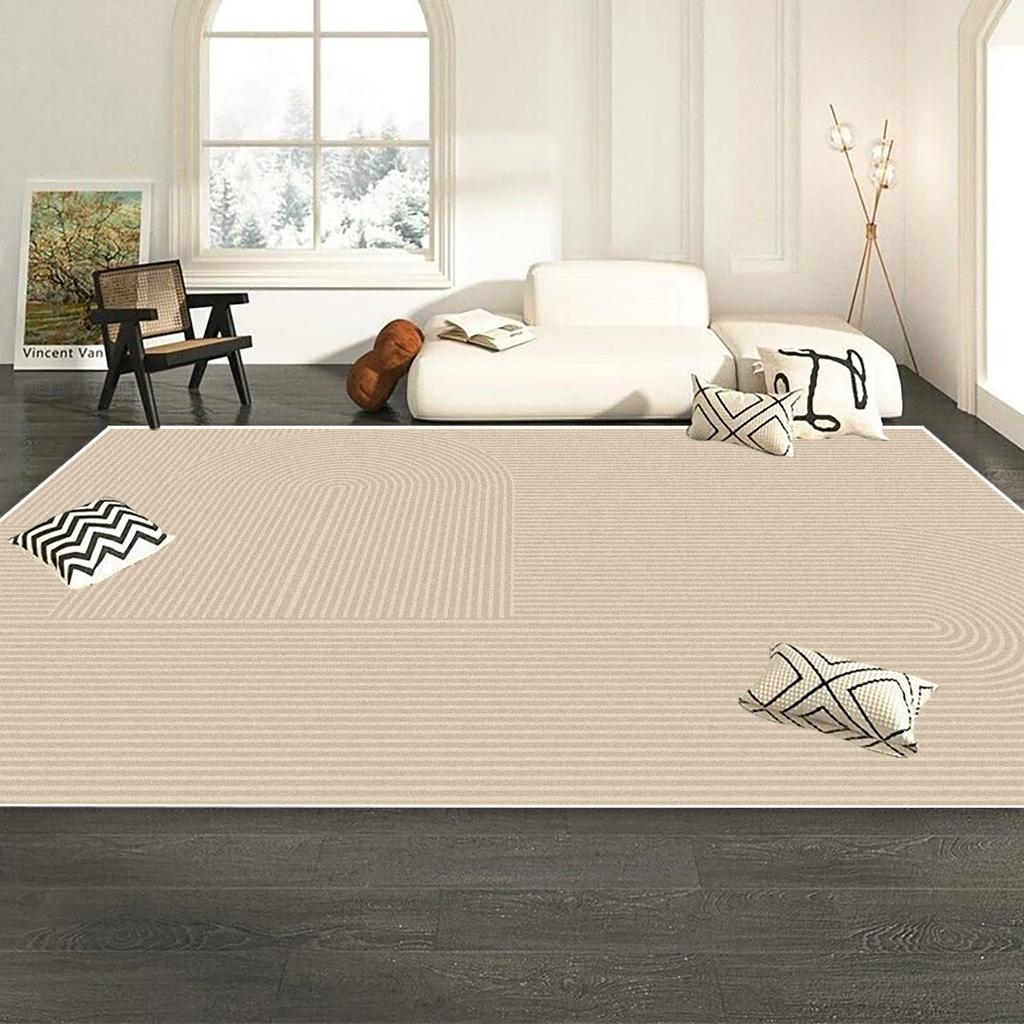 Modern Minimalism White Carpet Living Room Light Colored Luxury Bedroom Decoration Large Rug Lounge Cloakroom Non-slip Floor M