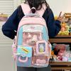 New Cute College Style Girl Transparent Schoolbag Junior High School Large Capacity Backpack Student Backpack