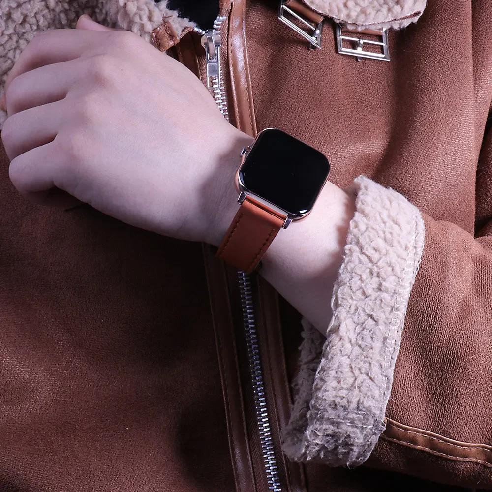 Lederarmband Für Samsung Galaxy Watch 7/6/5/pro/4/Classic/Active 2 20mm 22mm Armband Amazfit GTS/GTR 4/3/2 mini bip-lite Band