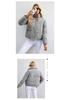 2023 Women's European & American Style Short Stand-Collar Down Cotton Jacket with Zipper