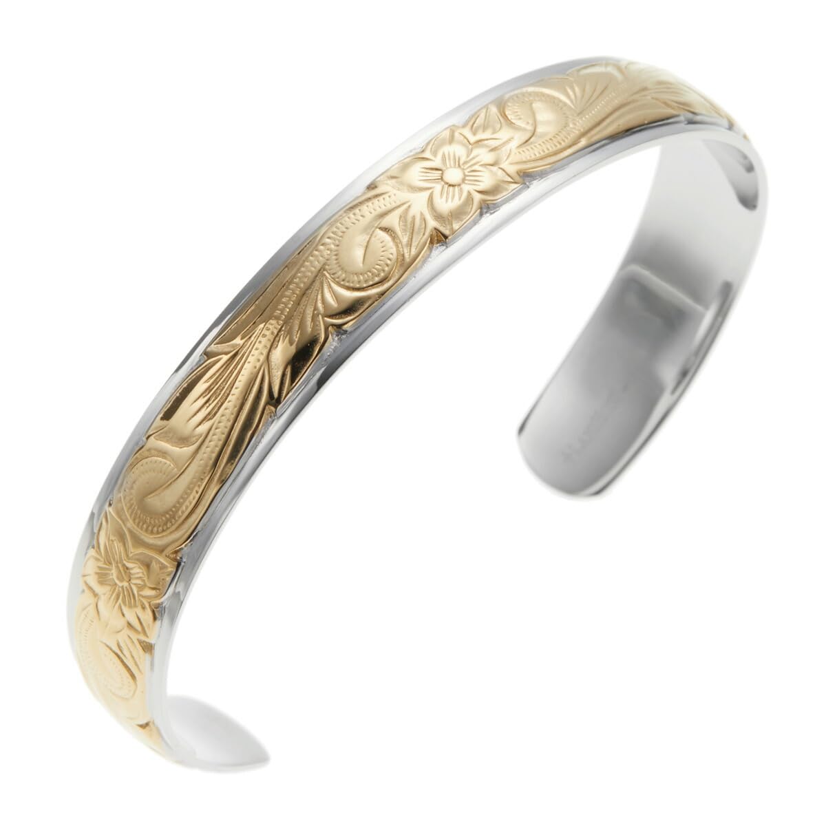

Hawaiian Gorgeous Made of Surgical Stainless Steel for Women and Men [Piena] Jewelry, Bicolor, Bangle, 316L,
