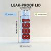 1PC Number 1988 Bold Text 750ml Color Plastic Sports Water Bottle Leakproof Flip Straw Lid Suitable for Sports Office Home Use