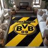 Borussia Dortmund Customize Text Floor Mat Design for Kitchen Dining Room Bedrooms Hallway Antislip Carpet Decorate Offices Wedding Party Gift