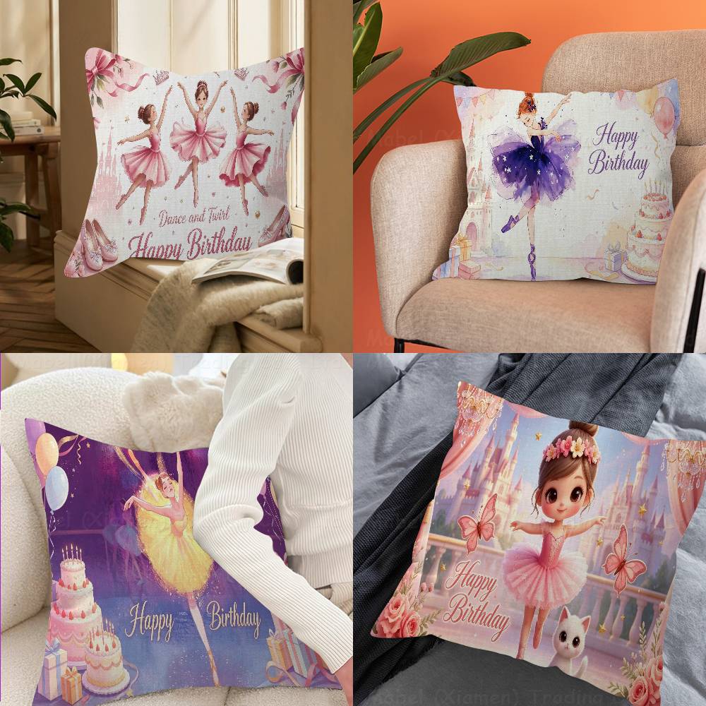 Ballet Princess Pillow Anime Pillow Sofa Bed Head Pillow Cover Cushion Cover Fashion