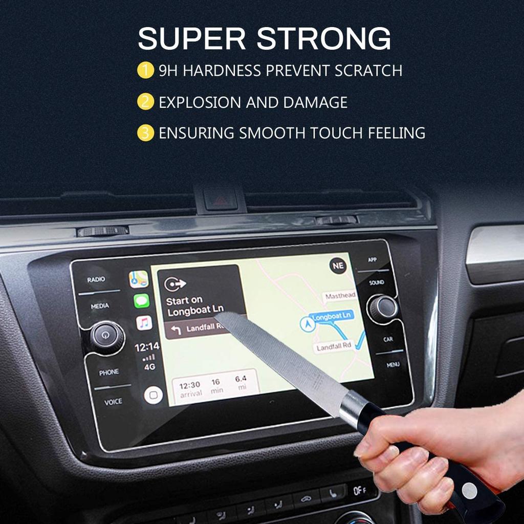 För VW Volkswagen Tiguan Atlas SE SEL R-Line Bil GPS Härdat Glas Center Pekskärm Display Pekskärm Skyddsfilm