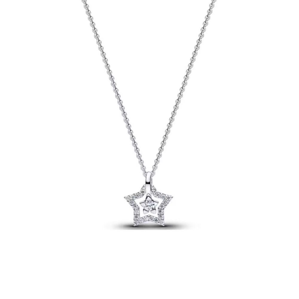 925 Silver,Heart-Shaped,Butterfly, Pentagram, Necklace, Suitable for Exquisite Jewelry Gifts for European Women