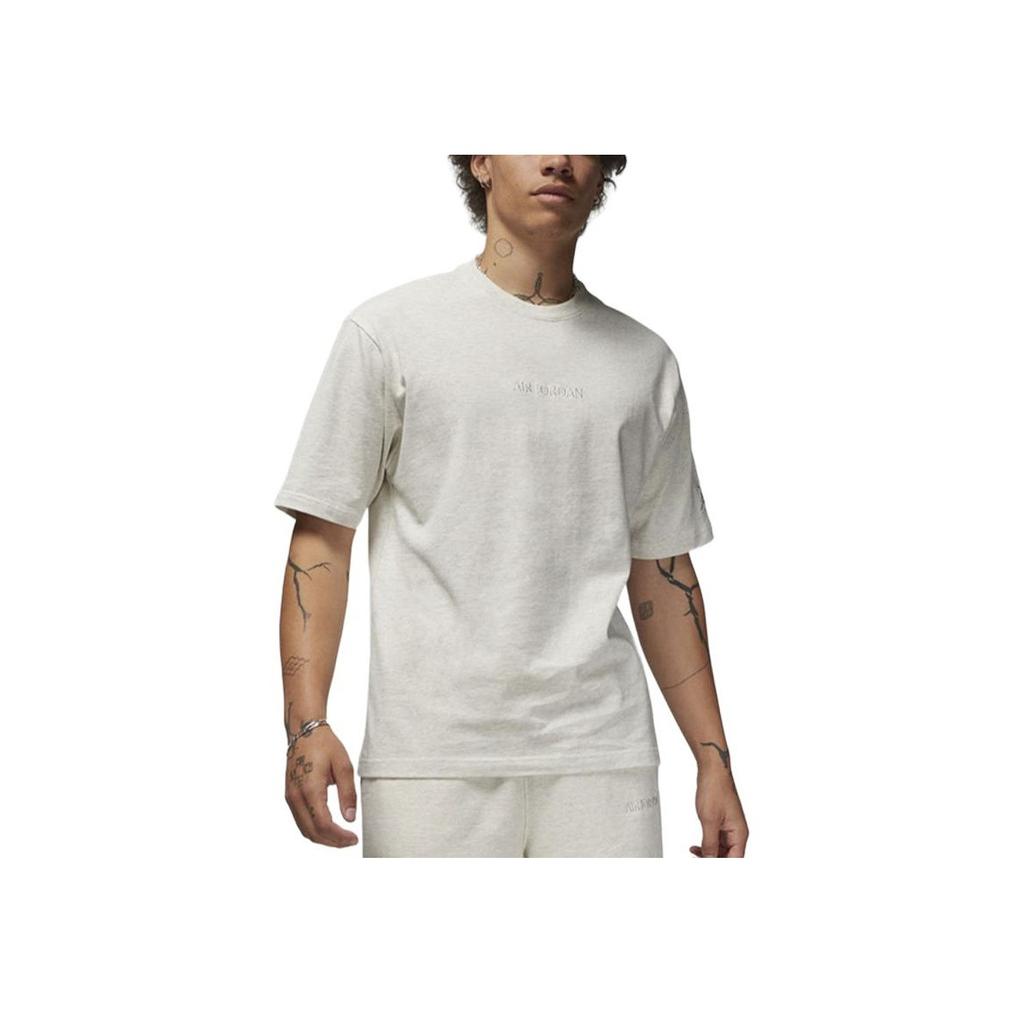 Jordan Air Solid Color Crew Neck Short Sleeve T-Shirt Men Tops White FJ1970-141