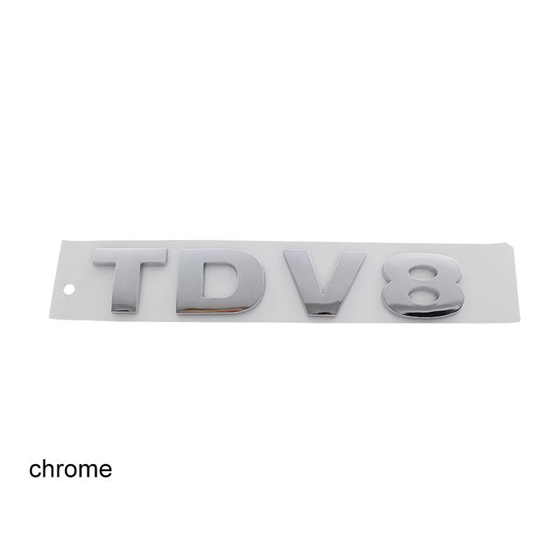 3D Premium TDV8 Buchstaben für L405 UK England SUV Geländewagen Motorhaube Kotflügel Kofferraum Heckaufkleber Emblem Abzeichen Aufkleber