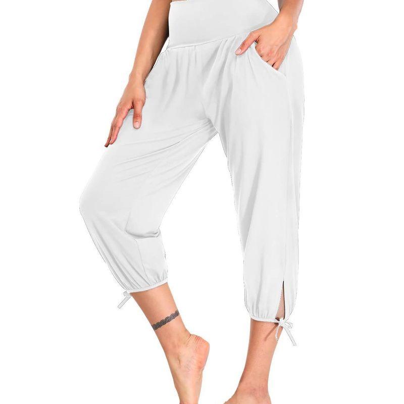 Fashion Personality Punk Elegant Women's Yoga Pants Loose Comfort and Casual Cropped Pants Knitting Jogger Pants