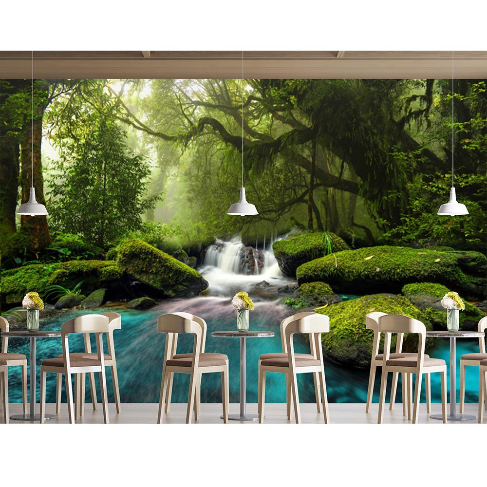 Forest Wallpaper Mural Stream Landscape Wall Mural 3d Photo Wallpaper For Kids Bedroom Living Room Home Decoration Poster