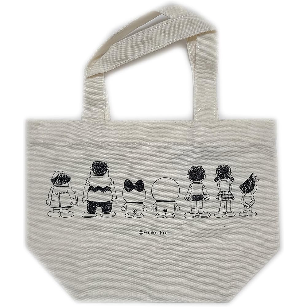 Sanrio Mini Tote Lunch Tote Bag, Canvas Cotton Fabric, Small, Cute, Character Design, Doraemon