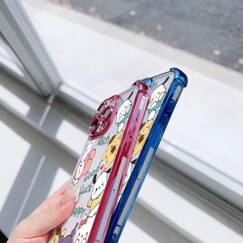 Happy Sanrio Kuromi Hello Kitty Melody Case For Samsung Galaxy S26 Ultra 5G S25 FE S24 S23 S22 Ultra Plus A57 5G Pochacco Cover