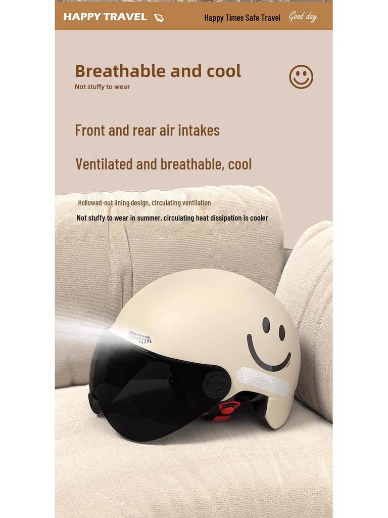 CERTIFIED 4-Season Electric Vehicle Helmet for Men & Women