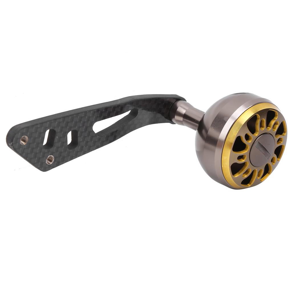 Lotos Hole Carbon Single Rocker Arm Handle Lowprofile Reel Drum Reel Conversion Accessory(Cafe or )
