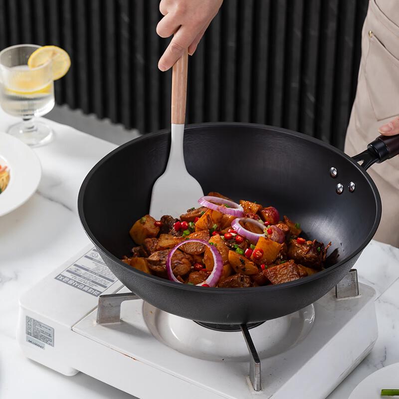 Baizao 32cm Universal Fine Iron Wok